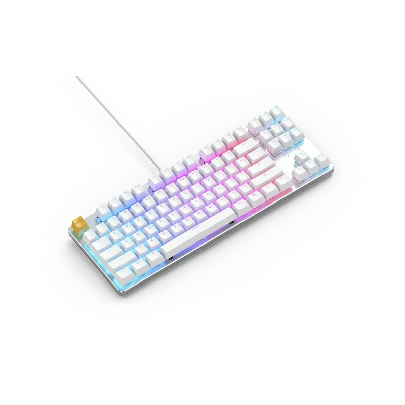 Glorious GMMK Modular Mechanical keyboard (White ice) - Gateron Brown Switch